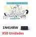 Diodo T4=1n4148w T4 1n4148w 1n4148 Sod-123 X50 Unidades 1