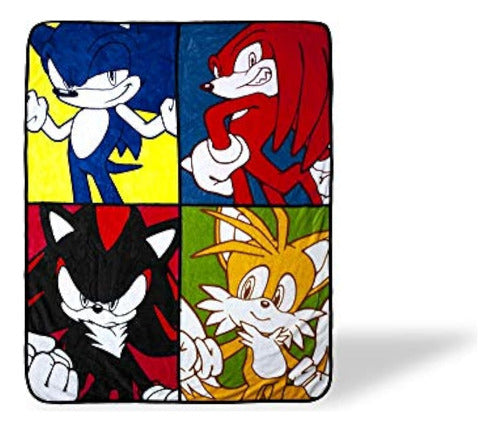 Sonic The Hedgehog Warhol Manta | Manta De Lana Grande De 45 0