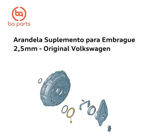 Arandela Suplemento Para Embrague 2,5 Mm Polo 2015 Al 2021 2