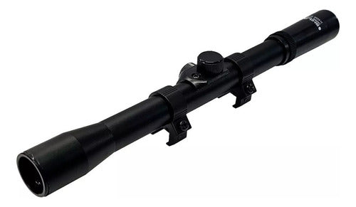 Shilba 4x20 Rimfire Rifle Scope with Mounting Rings 0