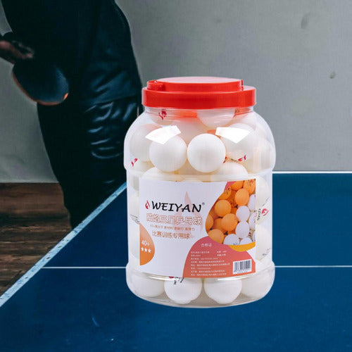 60x Bolas De Ping Pong Elasticidade Premium Para Treinamento 6