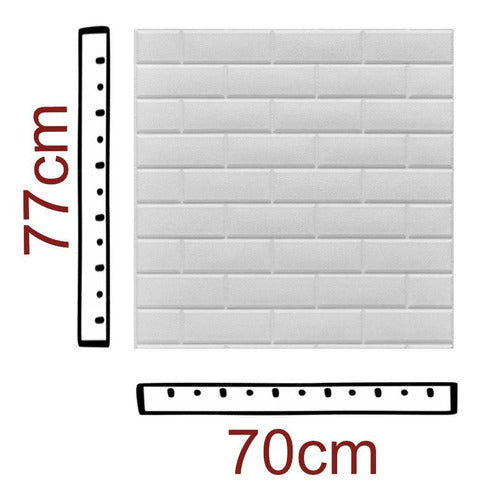 Soul Design 3D Self-Adhesive Brick Wall Panels Pack of 25 1