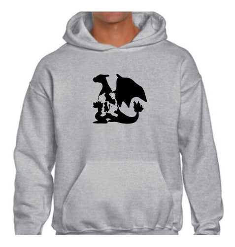 Gray Hoodie Kangaroo Sweatshirt Unisex Thematic by Harlem Indumentaria 85