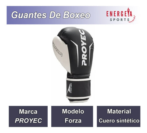 Proyec Forza Boxing Gloves Imported for Muay Thai Kickboxing 1