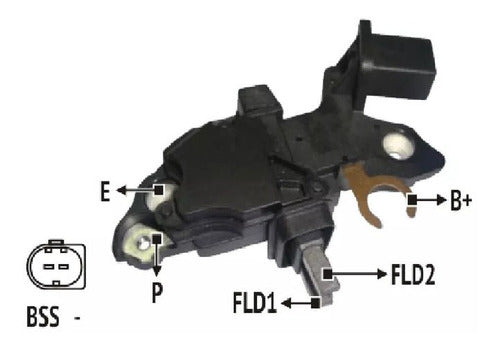 Regulador De Voltaje Compatible Con Bosch Bmw Citroen 1