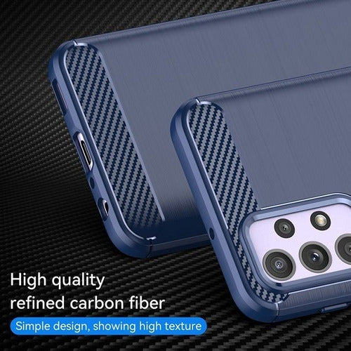 Rugged Carbon Fiber TPU Case for Samsung A23 Shockproof DMC 14