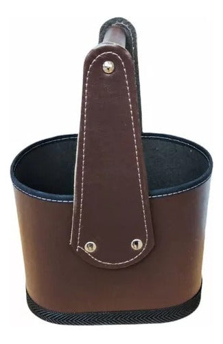 Premium Eco Leather Mate Set Carrier Basket 25