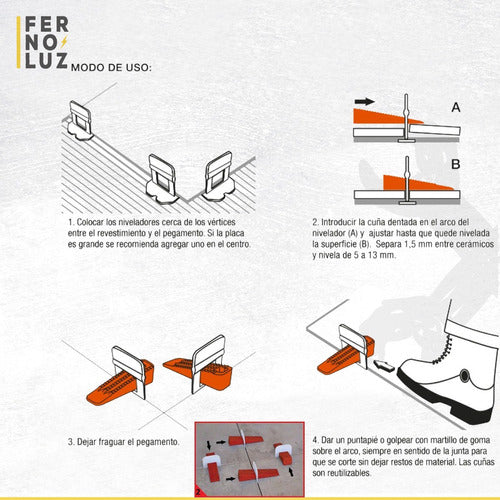 Arco Separador P/ Porcelanatos Y Cerámicos 300 Unidades 1