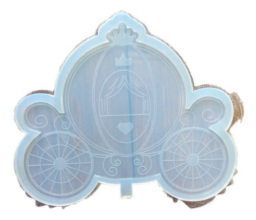 MEMENTICA Silicone Mold Carriage 15cm Keychains Charms Resin Art 0