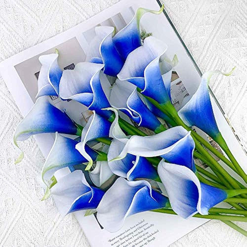 15 Piezas Real Touch Calla Lily Flores Artificiales Boda Ram 1