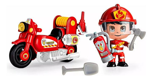 Pinypon Action Firefighter Moto + 1 Figure - Original 1