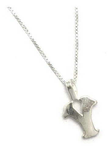 925 Silver Initial Letter Necklace 8