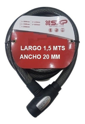 SXP Cable Linga Acero Trenzado Moto, Bicis, R. Auxilio 150x20 2