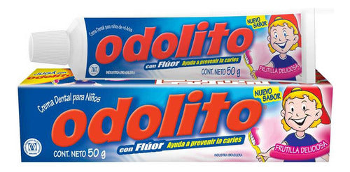 Pack Odolito Strawberry Toothpaste with Fluoride 50g x 8 - Home Combo Savings 1