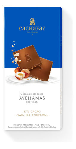 Cachafaz Tableta Chocolate Con Leche Avellanas Enteras 100gr 0