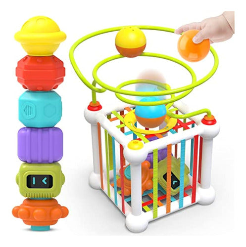 Montessori Toys for 1-Year-Olds, Baby Shape Sorter Toy 0