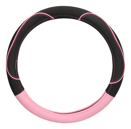 Vexo Black/Pink Universal Steering Wheel Cover 50/20 (diam. 38) Cool Line 1