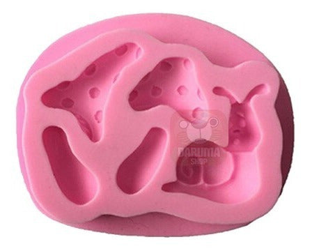 DARUMASHOP Silicone Snail Mushroom Mold for Fondant and Porcelain 2