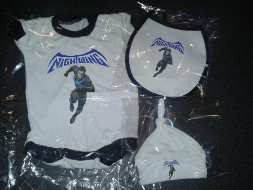 Pasión del Hincha Ciudadela - Set Bebe Body + Extras Heroes Nightwing 0