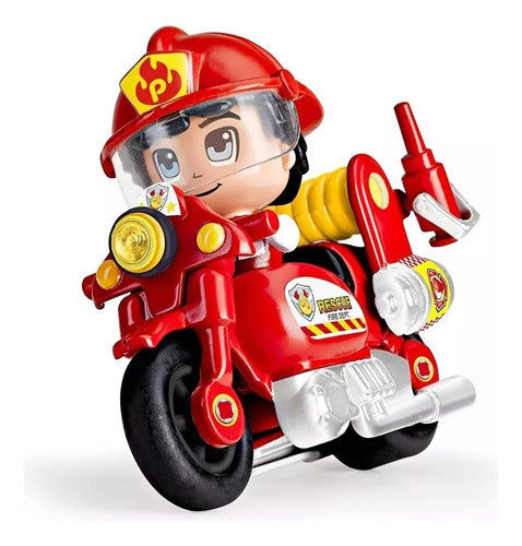 Pinypon Firefighter Action Moto and Figure with Accessories 1