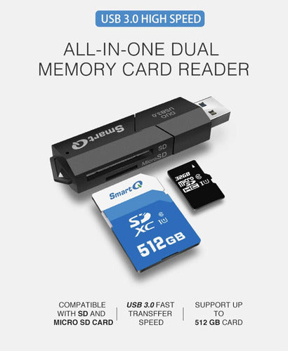 SmartQ C307 Portable USB 3.0 Card Reader for SD 1