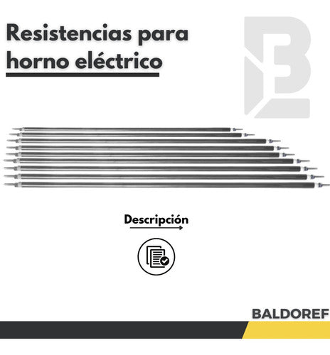 Resistencia Horno Eléctrico Grill Vela Repuesto 38 Cm 1