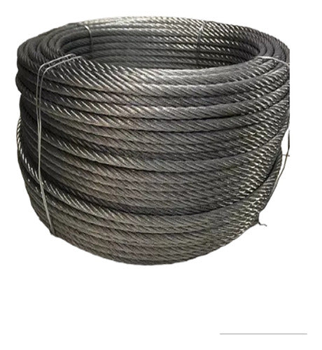 Mitre 8mm Flexible Galvanized Steel Cable 6x19+1 Roll 100m 1