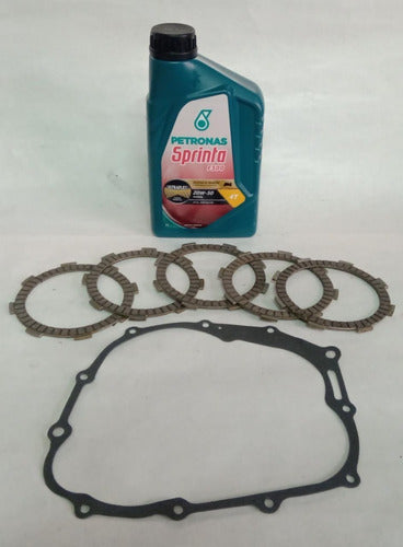 BMD Motos Kit Embrague Honda Titan 125 - 2000 + Aceite 1