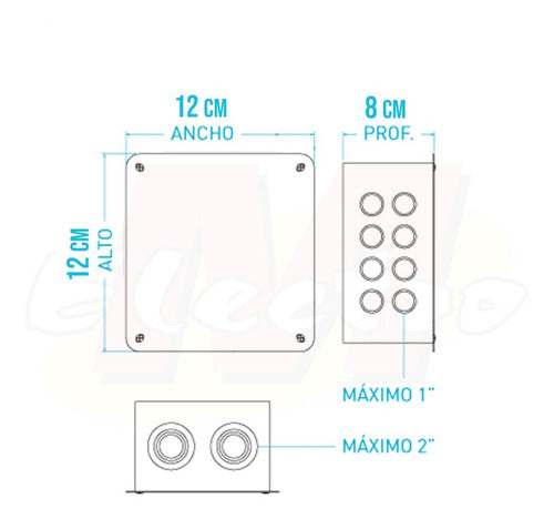 Forli Metal Case 12x12x8 Junction Box 1