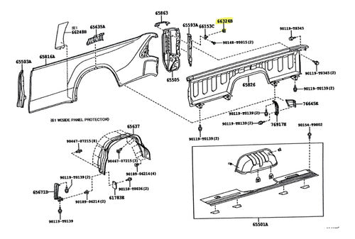 Tope De Porton Hilux 2016-2024 Cabina Simple Original 1