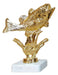 Set X4 Trofeo Plástico Pesca Dorado 3x10cm 1x21cm Souvenir 1