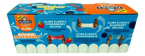 Elmer's Slime Kit X 3 Pots Splash Goo 1