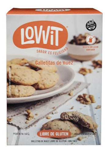 Lovvit Gluten-Free Walnut Cookies Without TACC 180g Pack of 3 2