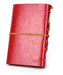 EvZ Leather Writing Journal Notebook, Retro Red 1