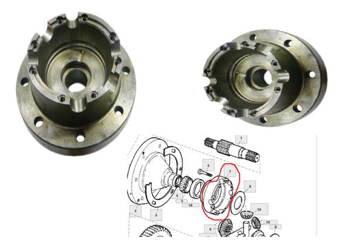 Carcaça Da Caixa Satélite Colheitadeiras 1165 -1175 -6068 Jd 1