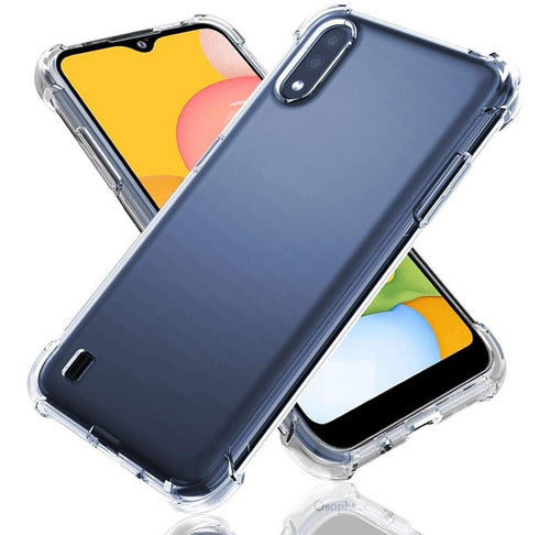 Transparent Slim Anti-Slip Case for Samsung A01 0