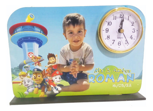 Servifot 10 Souvenir Reloj Centro De Mesa Cumpleaños Infantil 3