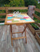 Vintage Folding Bar Table + 2 Folding Vintage Chairs 5