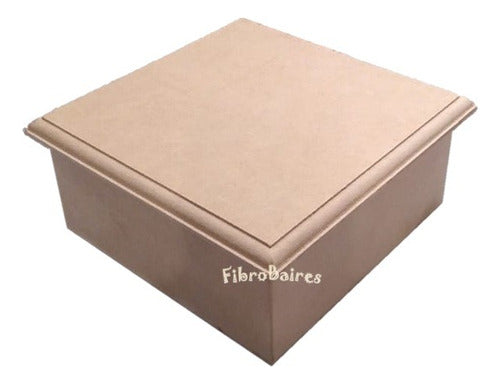 Fibrobaires 2 Te Boxes 4 Divisions MDF Blind Lid With Frame 0