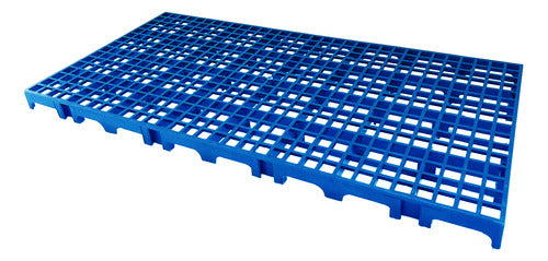 Kit 8 Palete Pallets Pisos Estrados Em Plastico Azul 1