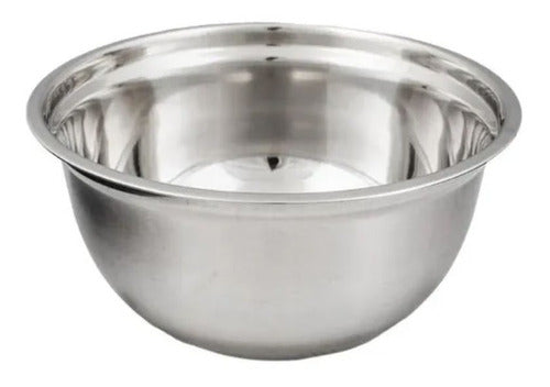 Kit  Bowl Recipiente Ensaladera Mezclador Acero Inoxidable 0