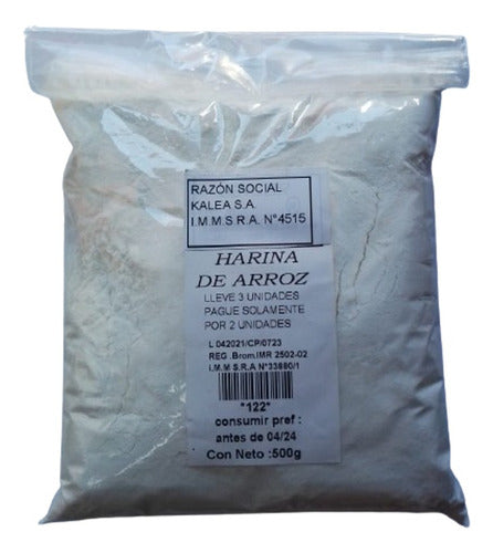 Harina De Arroz 500g. Lleve 3 Pague 2. 0