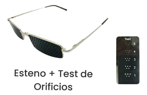 Visiontrainer Gafas / Anteojos Estenopeicos / Mod217 Con P/Flex Metal T1 Al 5 1