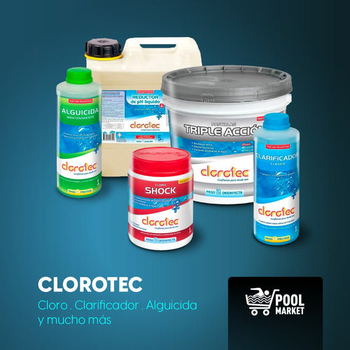 Clorotec Triple Action Tablet X 1 Kg + Shock X 1 Kg + Buoy 1