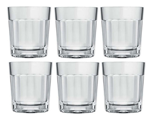 Nadir Figueiredo Vaso Vidrio 315 Ml Old Fashioned Americano Set X6 0