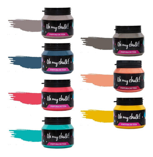 Oh My Chalk Combo#9 - 7 Paints of 210cc Colors to Choose 0