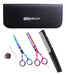 Style.Cut Professional Haircutting Cobalt Scissors Kit 5.5" Cutting 5.5" Thinning Comb 3c 14