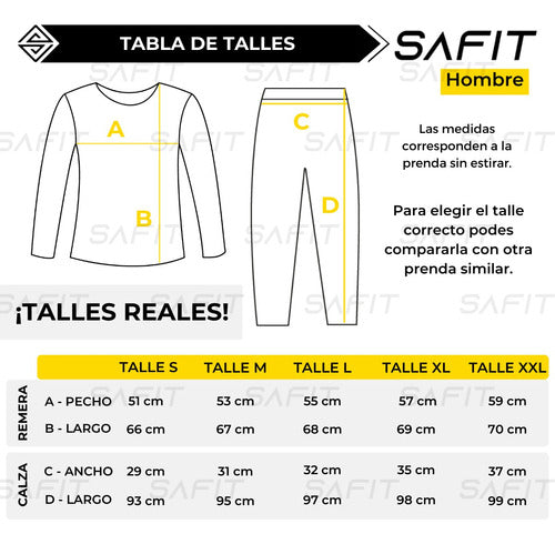 Safit® Men's Thermal Set: Top + Leggings Base Layer 24
