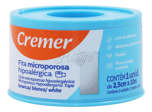 Fita Microporosa Branca Cremer 2,5cm X 10m Hipoalérgica 0