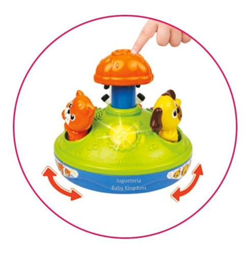 Winfun Musical Spinning Farm Toy for Babies and Toddlers 1